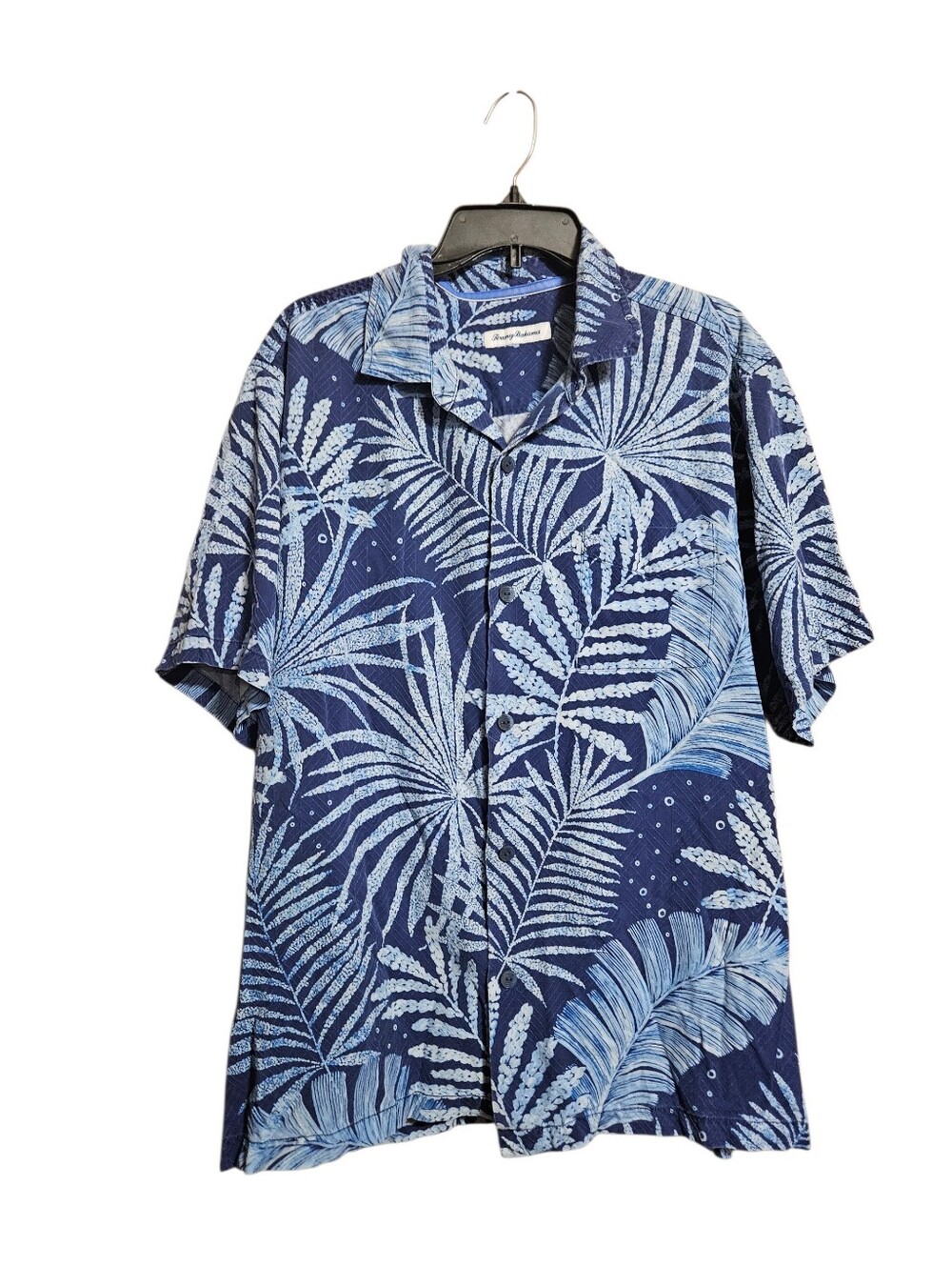 Tommy Bahama 100% Silk Short Sleeve Button Down Mens Hawaiian Florals Size XL!